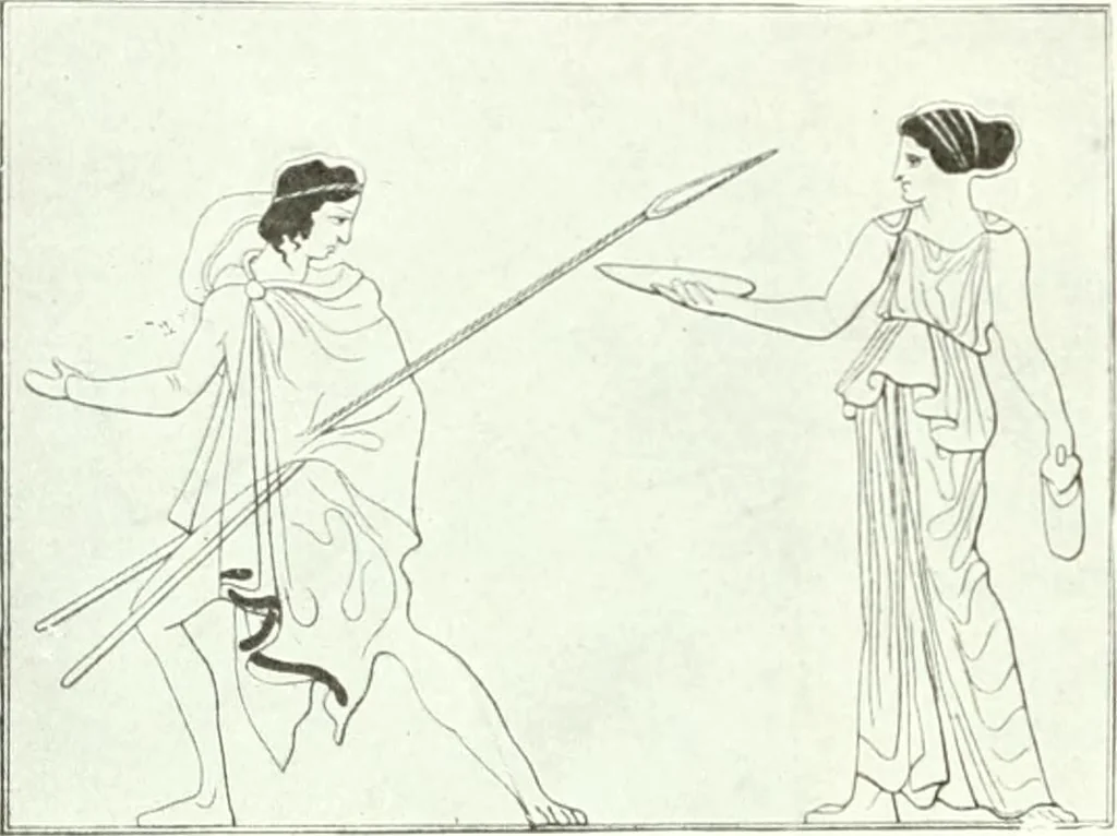 An illustration from Nouvelle mythologie illustrée, 1920, leaf 261