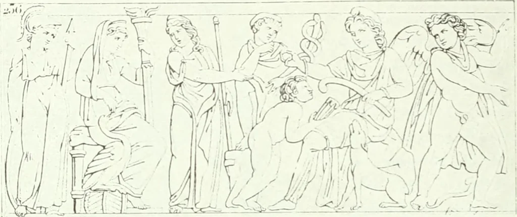 An illustration from Nouvelle mythologie illustrée, 1920, leaf 267