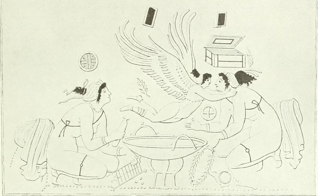 An illustration from Nouvelle mythologie illustrée, 1920, leaf 282