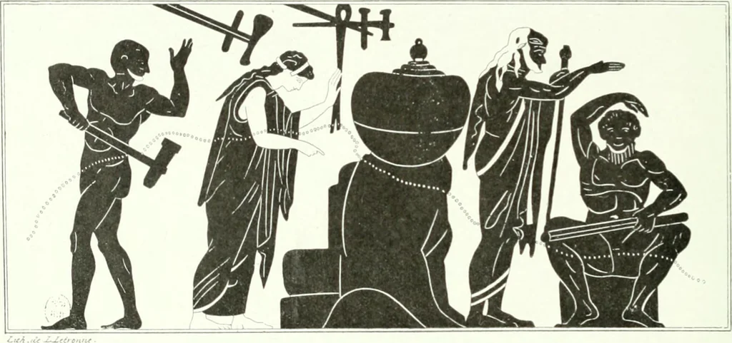 An illustration from Nouvelle mythologie illustrée, 1920, leaf 295