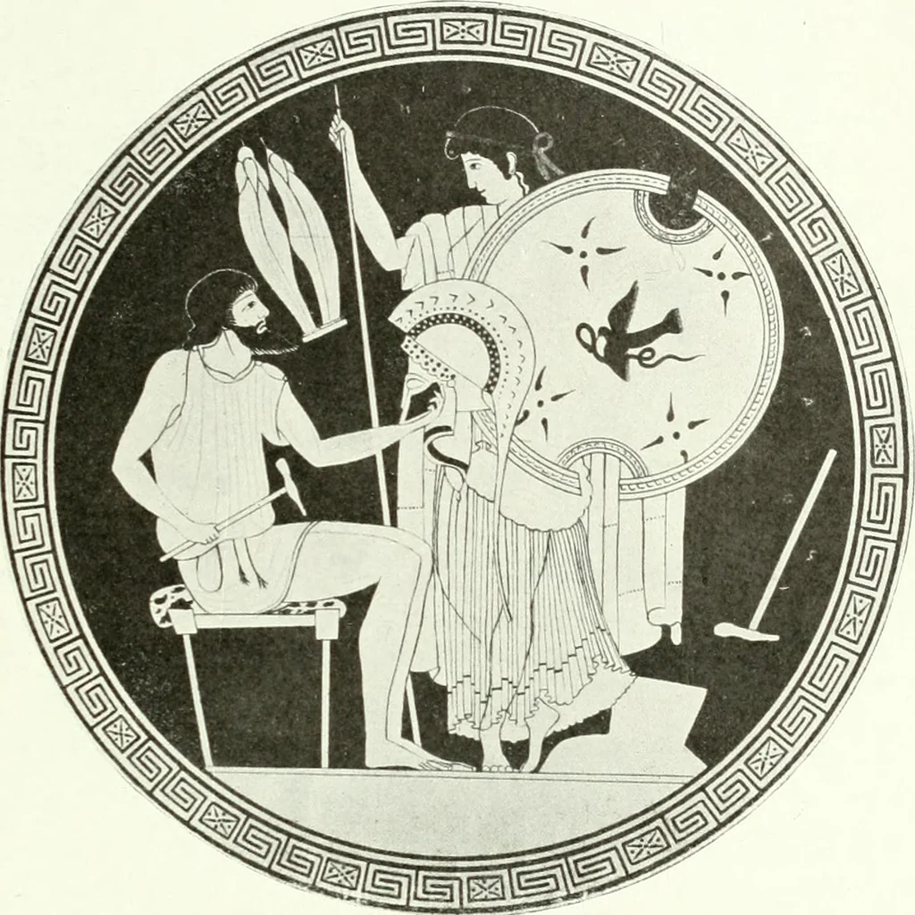 An illustration from Nouvelle mythologie illustrée, 1920, leaf 296