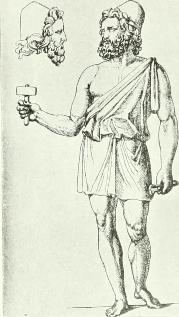 An illustration from Nouvelle mythologie illustrée, 1920, leaf 307