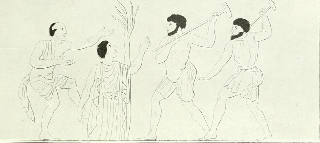 An illustration from Nouvelle mythologie illustrée, 1920, leaf 320