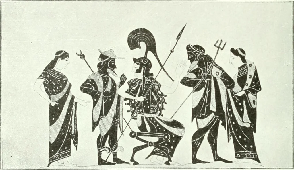 An illustration from Nouvelle mythologie illustrée, 1920, leaf 325