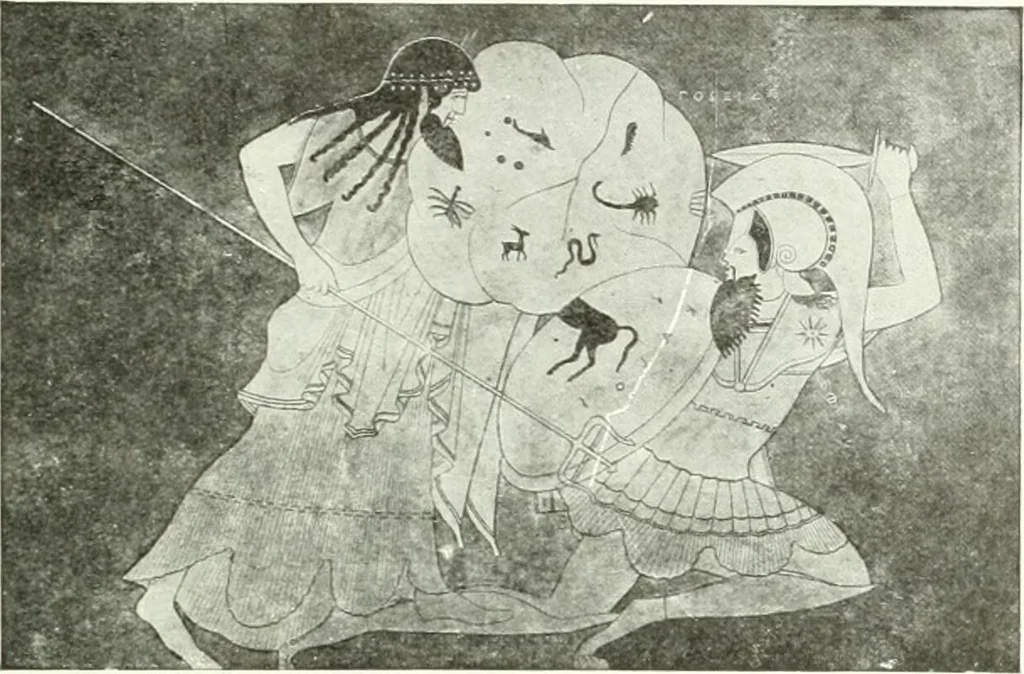 An illustration from Nouvelle mythologie illustrée, 1920, leaf 336