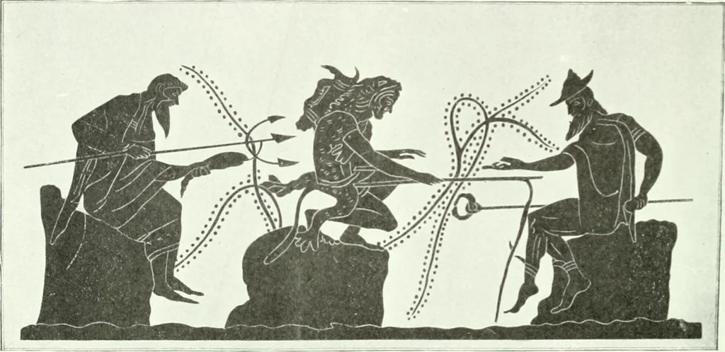 An illustration from Nouvelle mythologie illustrée, 1920, leaf 345