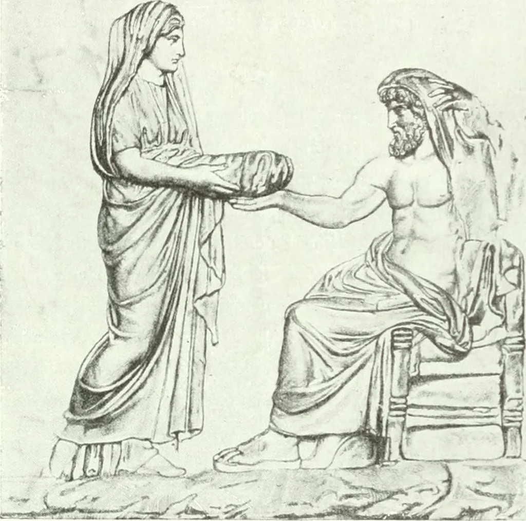 An illustration from Nouvelle mythologie illustrée, 1920, leaf 35