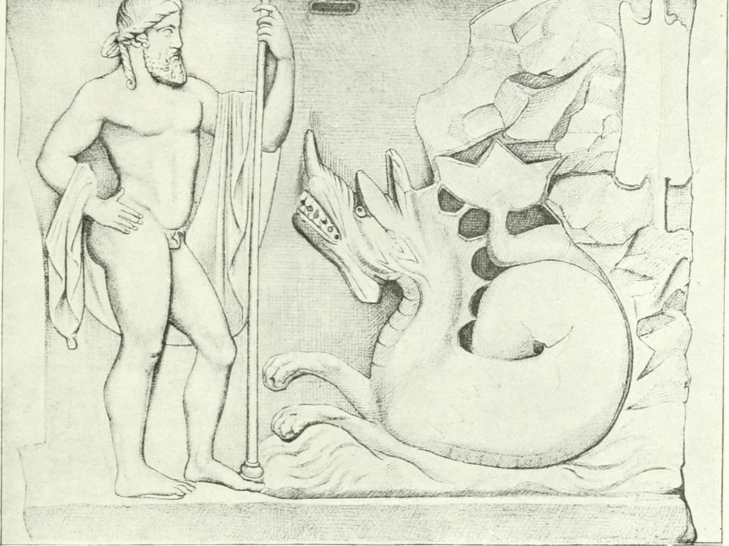 An illustration from Nouvelle mythologie illustrée, 1920, leaf 360