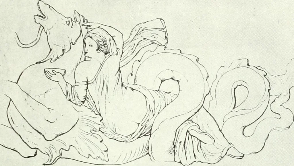 An illustration from Nouvelle mythologie illustrée, 1920, leaf 366
