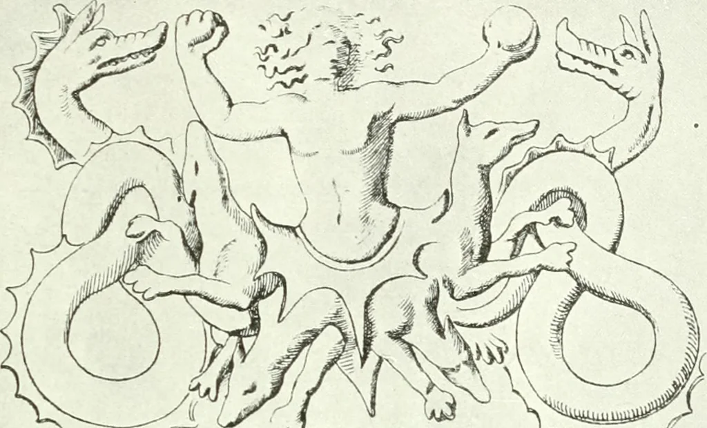 An illustration from Nouvelle mythologie illustrée, 1920, leaf 380