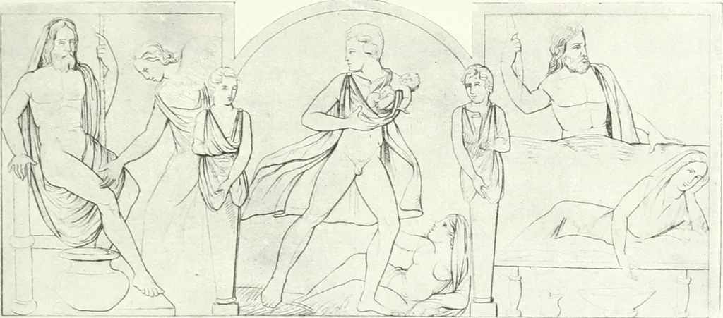 An illustration from Nouvelle mythologie illustrée, 1920, leaf 410