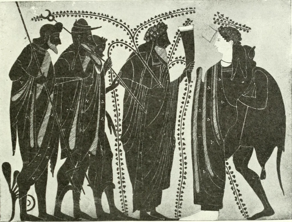 An illustration from Nouvelle mythologie illustrée, 1920, leaf 424