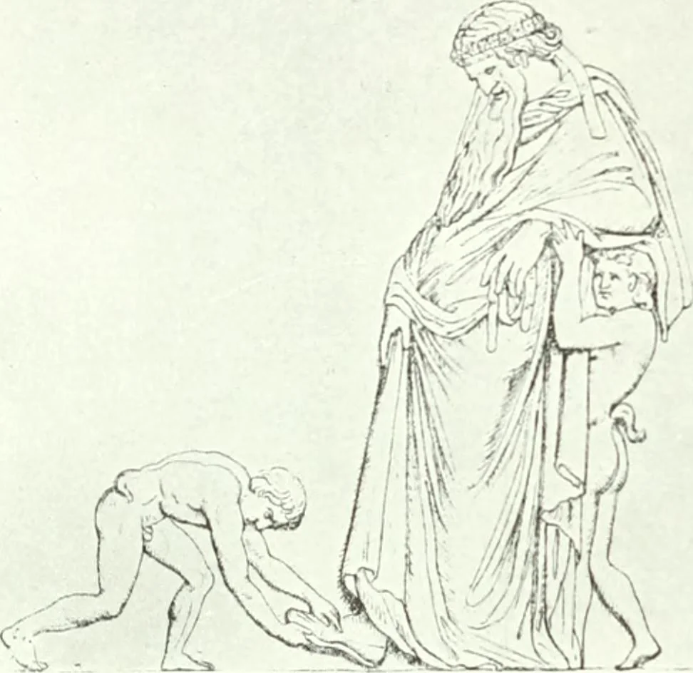 An illustration from Nouvelle mythologie illustrée, 1920, leaf 437