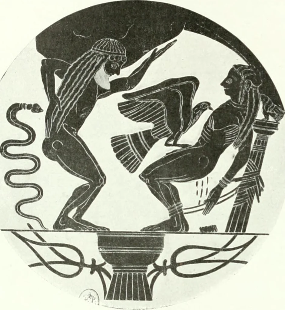 An illustration from Nouvelle mythologie illustrée, 1920, leaf 49