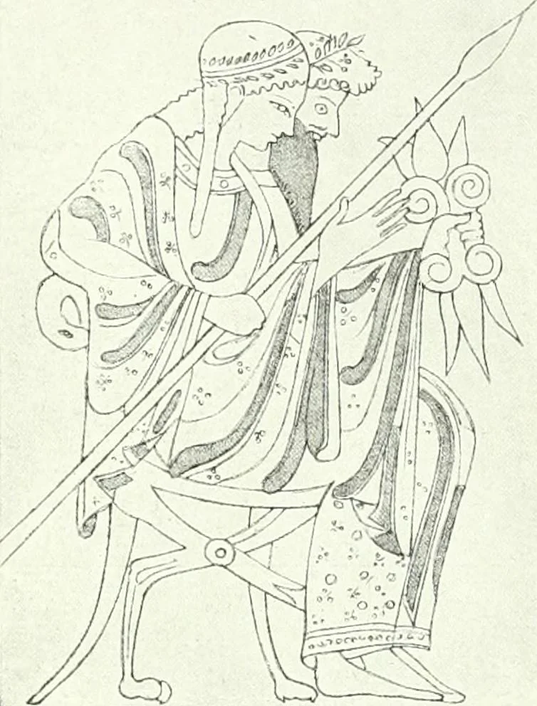 An illustration from Nouvelle mythologie illustrée, 1920, leaf 58