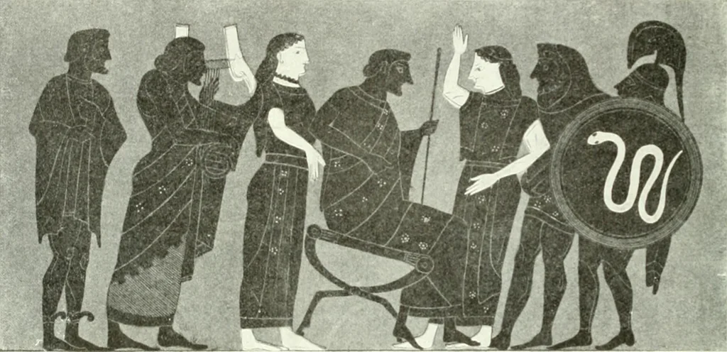 An illustration from Nouvelle mythologie illustrée, 1920, leaf 59