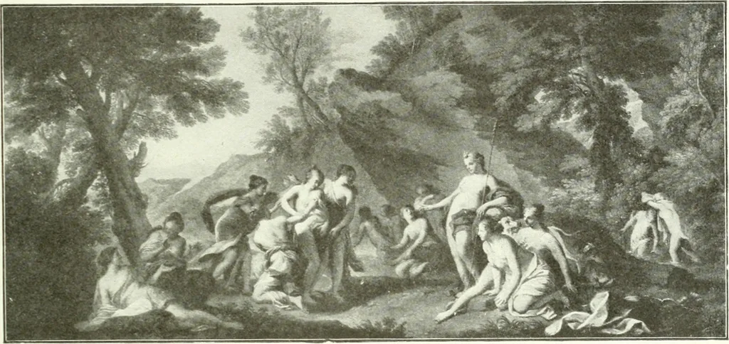 An illustration from Nouvelle mythologie illustrée, 1920, leaf 62
