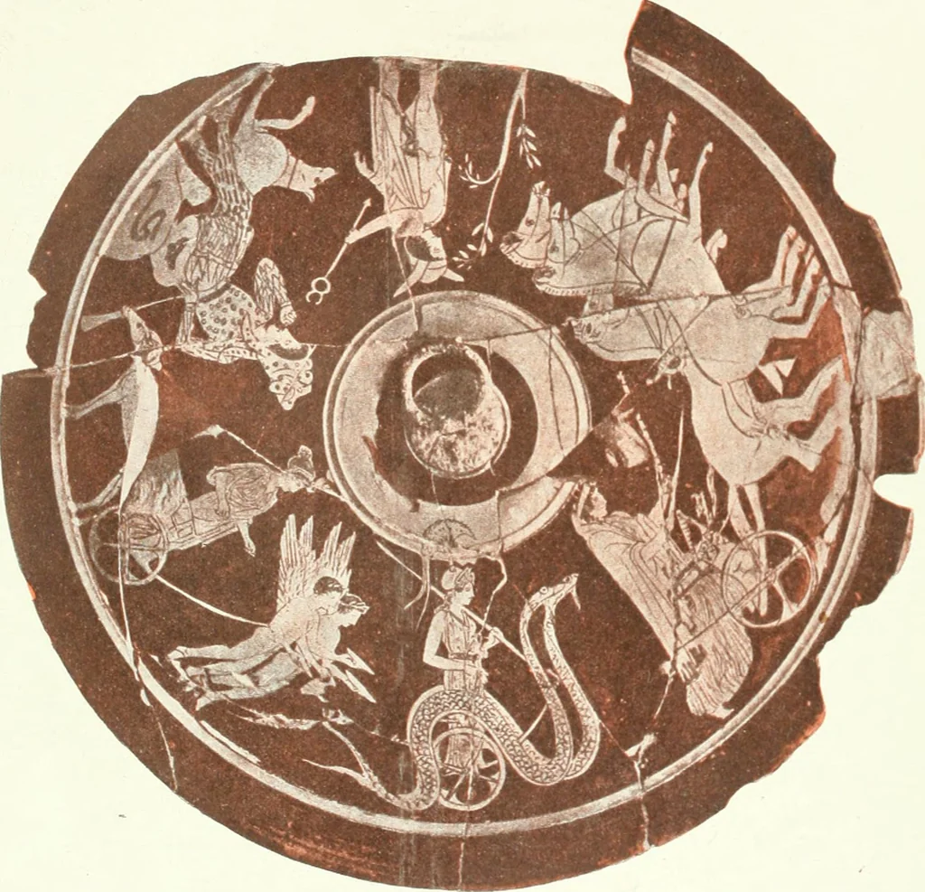 An illustration from Nouvelle mythologie illustrée, 1920, leaf 9