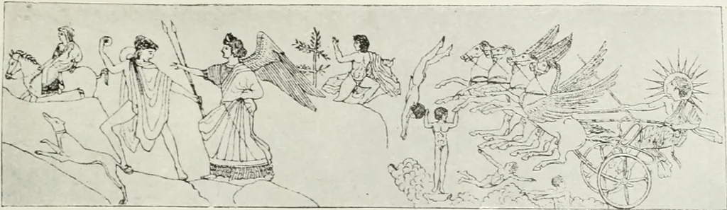 An illustration from Nouvelle mythologie illustrée, 1920, leaf 110