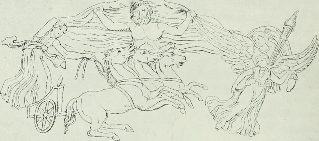 An illustration from Nouvelle mythologie illustrée, 1920, leaf 117