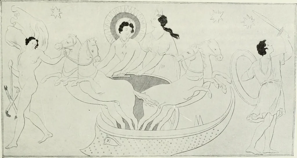 An illustration from Nouvelle mythologie illustrée, 1920, leaf 118