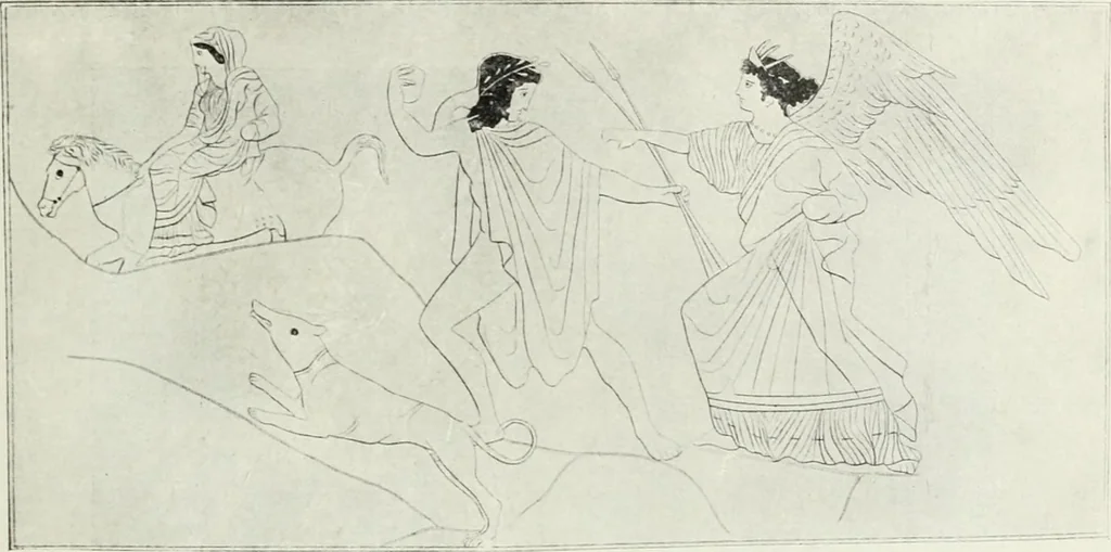An illustration from Nouvelle mythologie illustrée, 1920, leaf 124