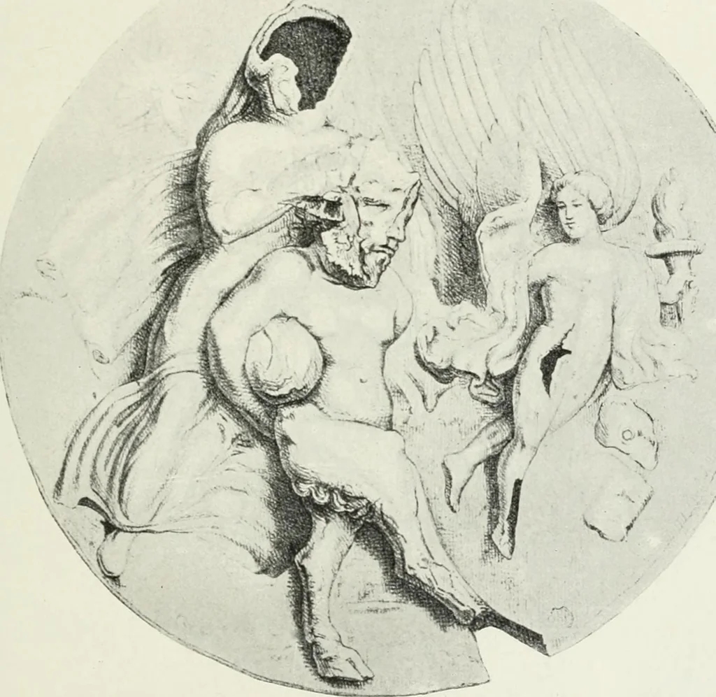 An illustration from Nouvelle mythologie illustrée, 1920, leaf 130