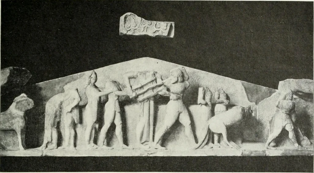 An illustration from Nouvelle mythologie illustrée, 1920, leaf 136