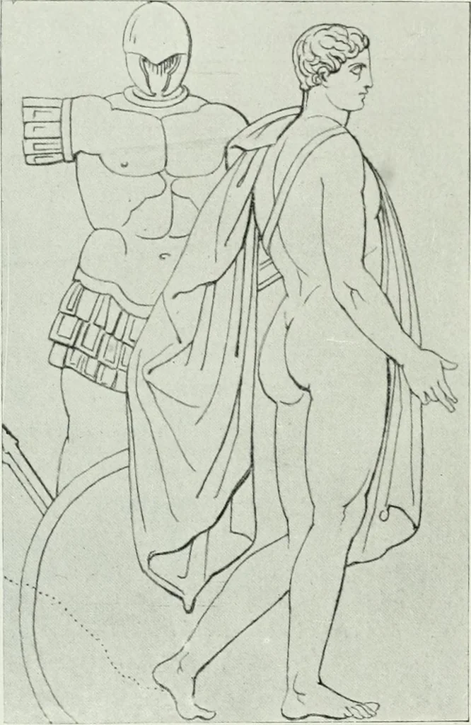 An illustration from Nouvelle mythologie illustrée, 1920, leaf 141