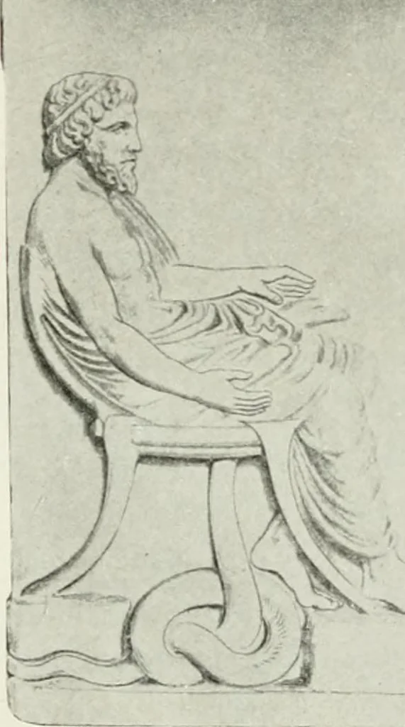 An illustration from Nouvelle mythologie illustrée, 1920, leaf 144