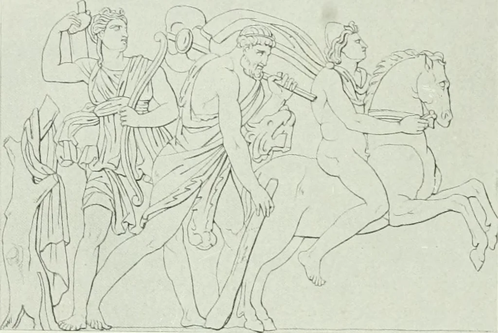 An illustration from Nouvelle mythologie illustrée, 1920, leaf 147
