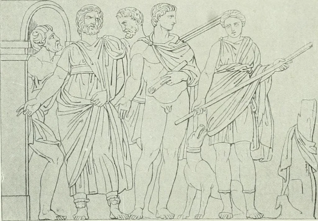 An illustration from Nouvelle mythologie illustrée, 1920, leaf 149