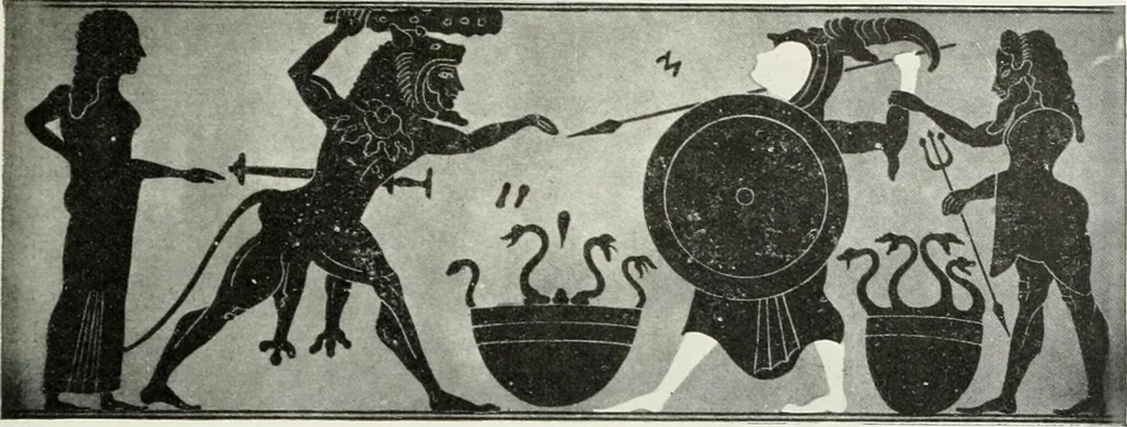 An illustration from Nouvelle mythologie illustrée, 1920, leaf 160