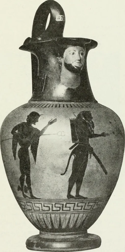 An illustration from Nouvelle mythologie illustrée, 1920, leaf 164