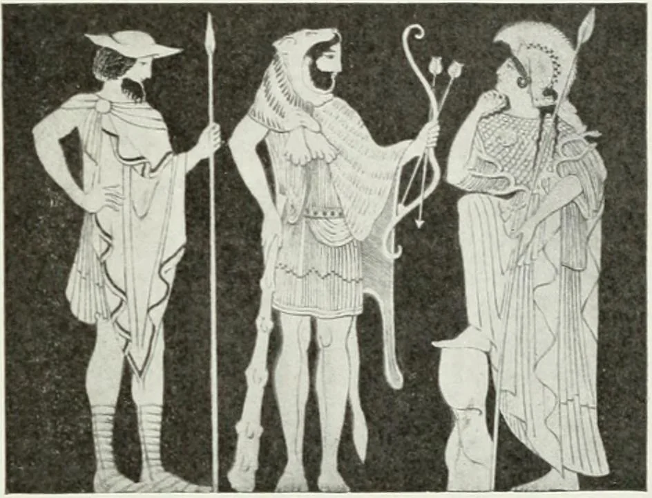 An illustration from Nouvelle mythologie illustrée, 1920, leaf 166
