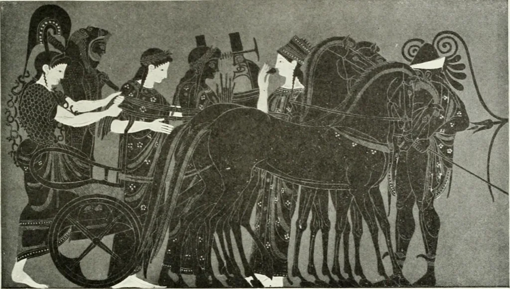 An illustration from Nouvelle mythologie illustrée, 1920, leaf 168