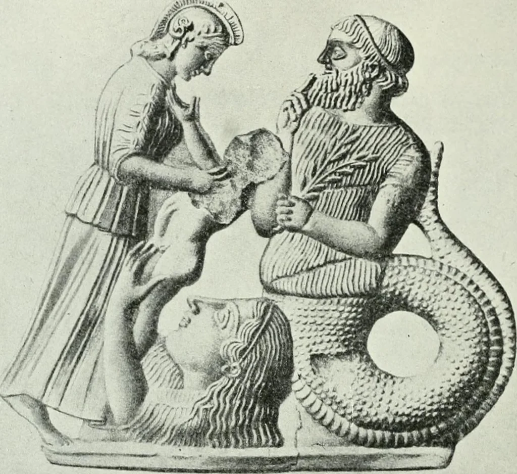 An illustration from Nouvelle mythologie illustrée, 1920, leaf 17