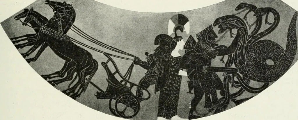 An illustration from Nouvelle mythologie illustrée, 1920, leaf 174