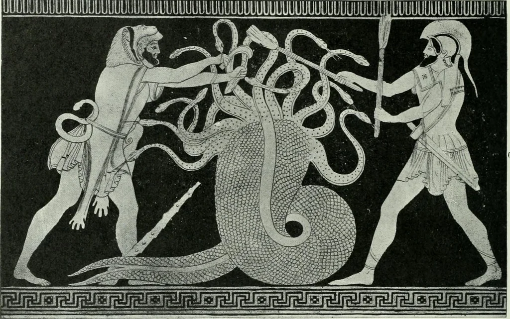 An illustration from Nouvelle mythologie illustrée, 1920, leaf 177