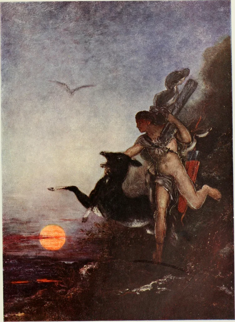 An illustration from Nouvelle mythologie illustrée, 1920, leaf 182