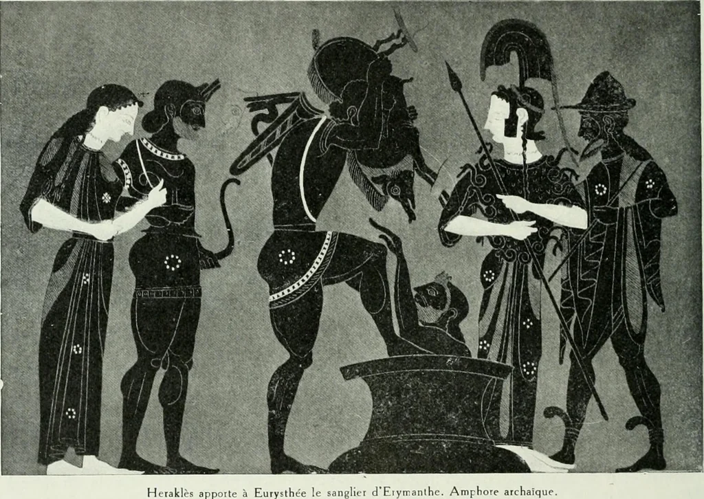 An illustration from Nouvelle mythologie illustrée, 1920, leaf 187