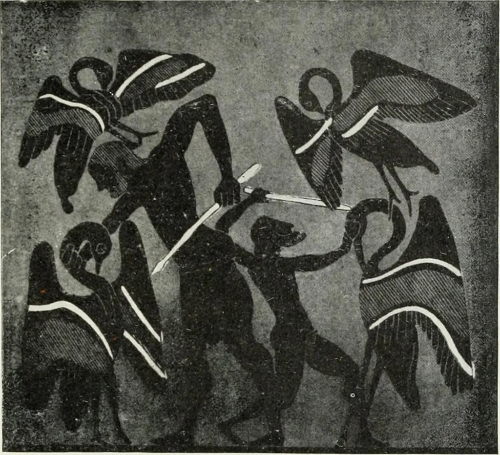 An illustration from Nouvelle mythologie illustrée, 1920, leaf 190