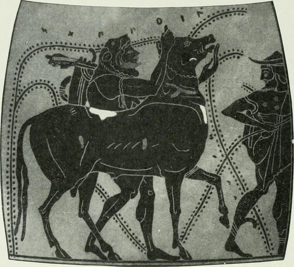 An illustration from Nouvelle mythologie illustrée, 1920, leaf 195