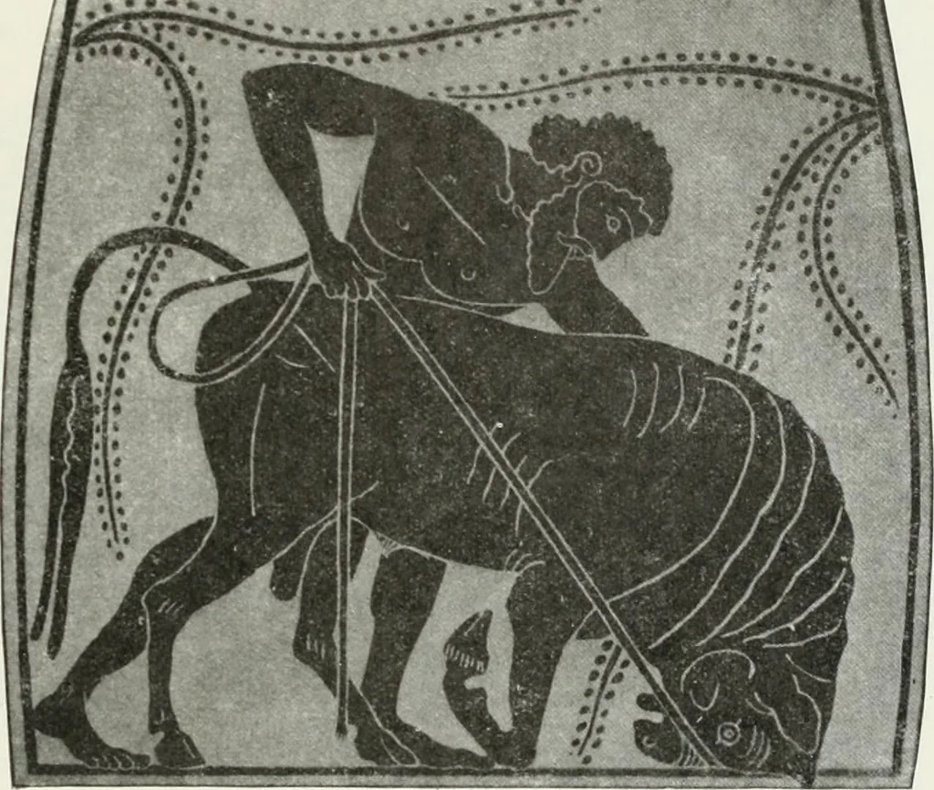 An illustration from Nouvelle mythologie illustrée, 1920, leaf 196
