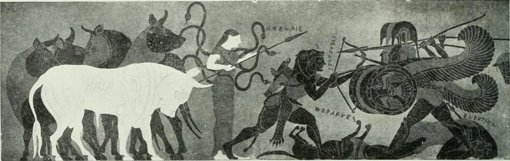 An illustration from Nouvelle mythologie illustrée, 1920, leaf 199