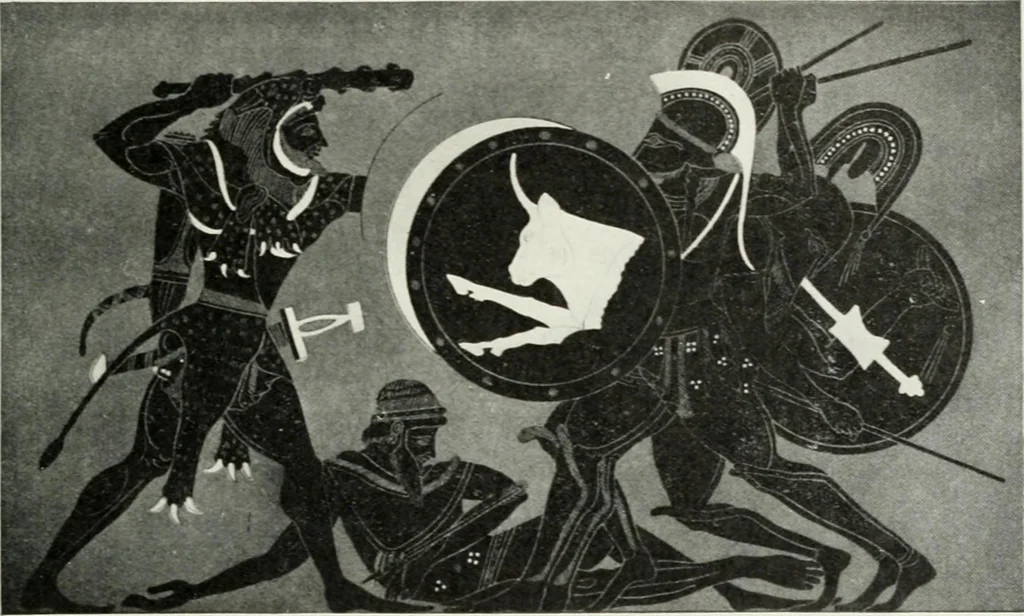 An illustration from Nouvelle mythologie illustrée, 1920, leaf 200