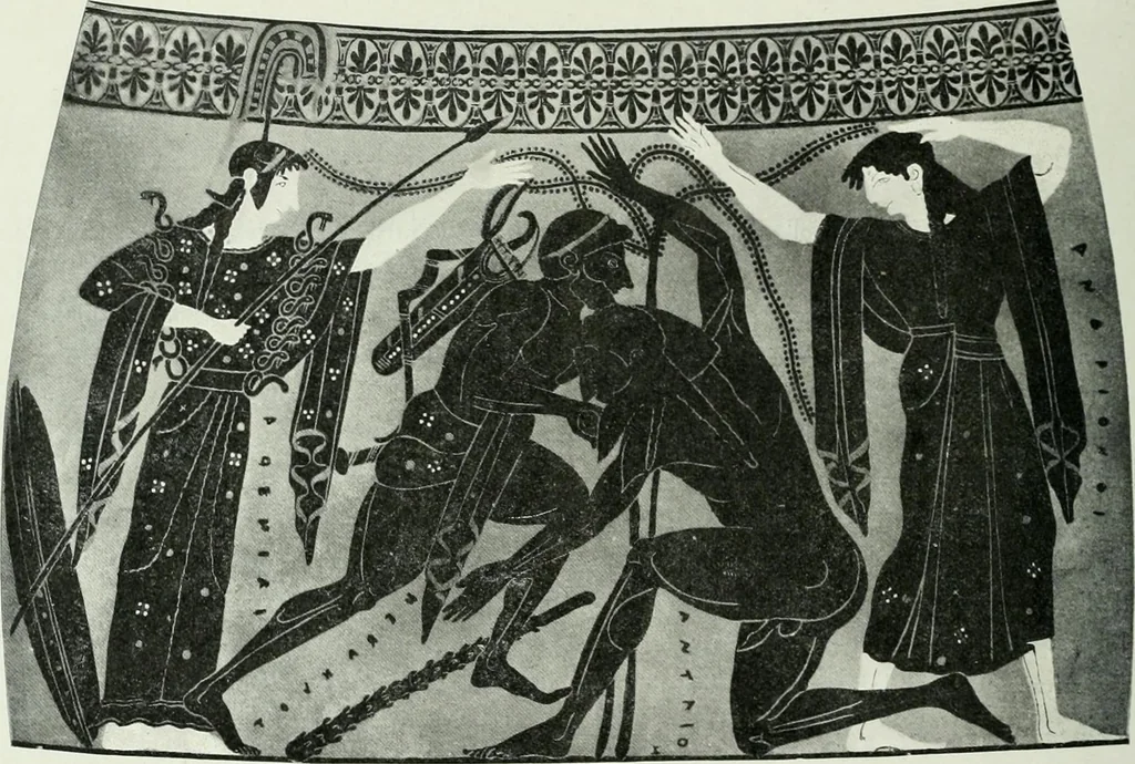 An illustration from Nouvelle mythologie illustrée, 1920, leaf 211