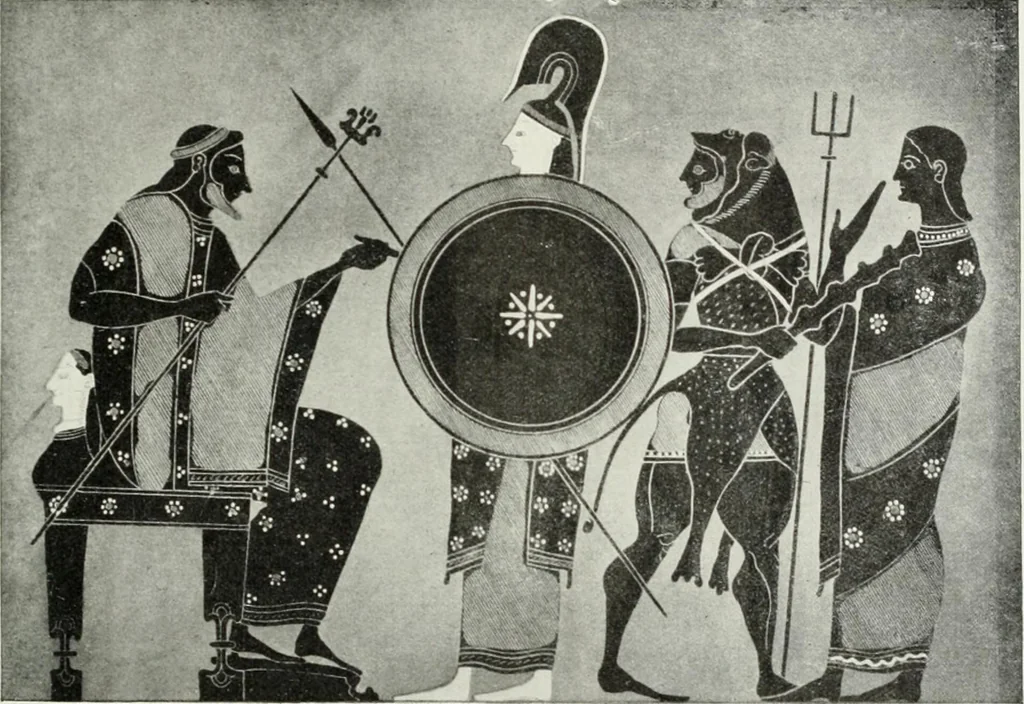 An illustration from Nouvelle mythologie illustrée, 1920, leaf 220
