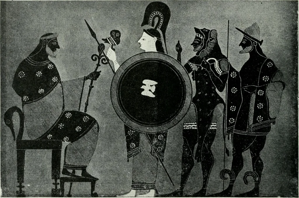 An illustration from Nouvelle mythologie illustrée, 1920, leaf 221