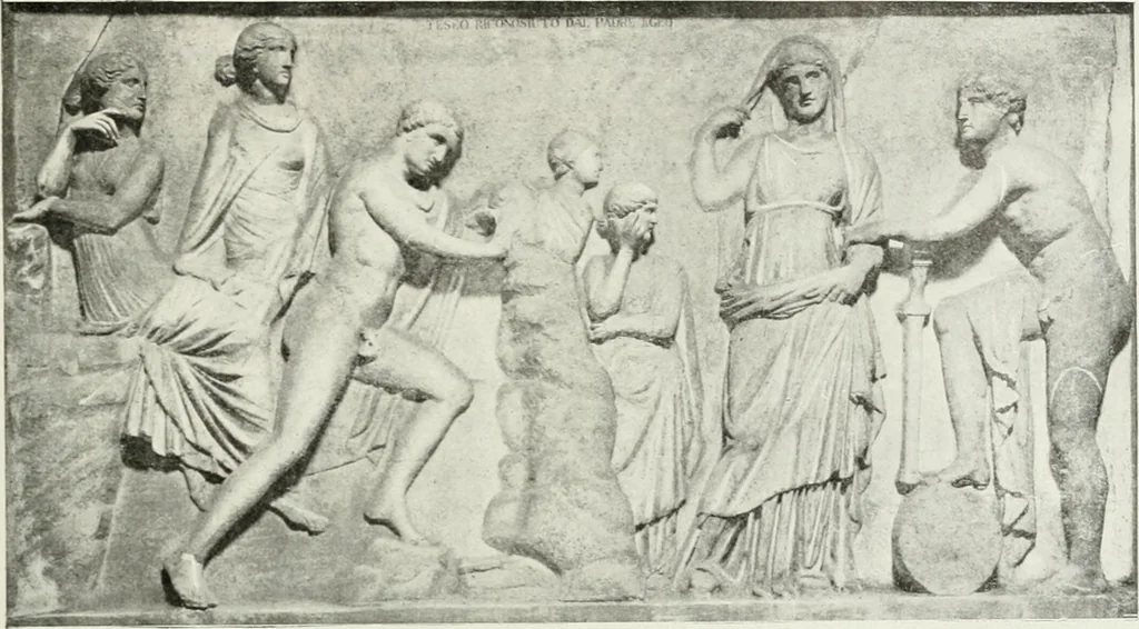 An illustration from Nouvelle mythologie illustrée, 1920, leaf 258